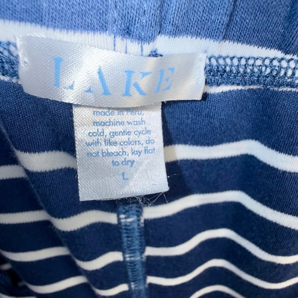 LAKE Pajamas Set of 2 Striped Lounge Jogger Pants - Size Large - EUC - Picture 6 of 7